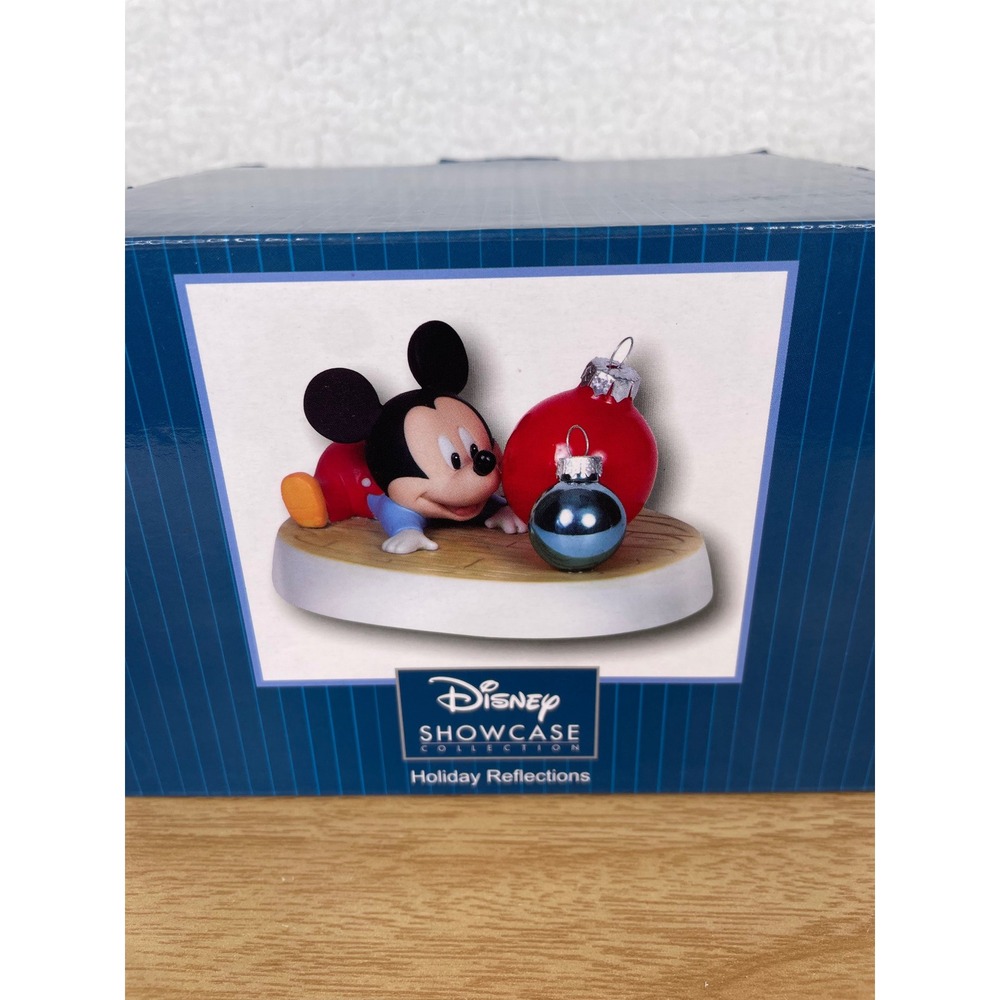 Disney Precious Moments Mickey Mouse Holiday Reflections Figurine 151707 Boxed